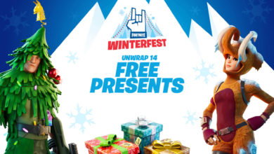 fortnite winterfest presents