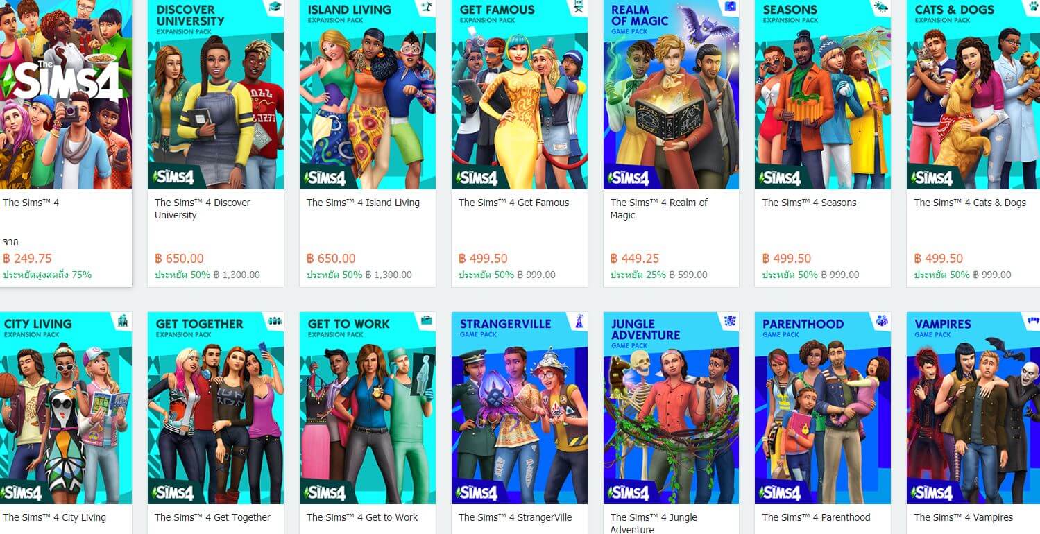 The Sims 4 Expansion Packs